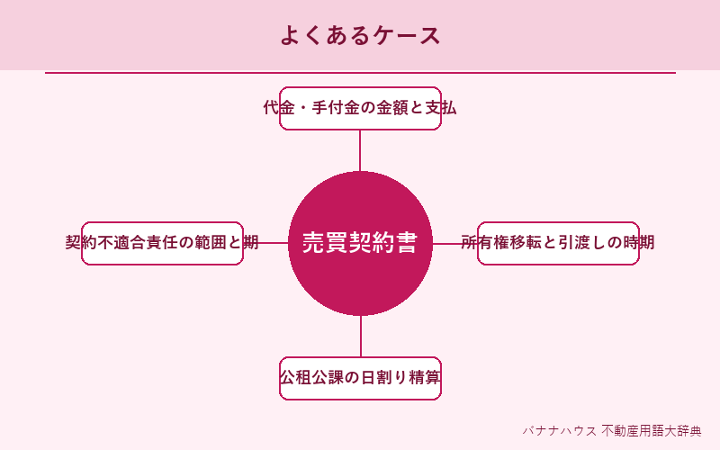 売買契約書 具体例図解
