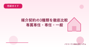 媒介契約の3種類を徹底比較｜専属専任・専任・一般