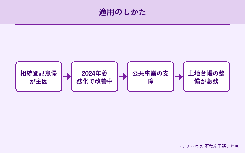 所有者不明土地 詳細図解