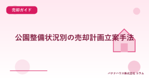 公園整備状況別の売却計画立案手法