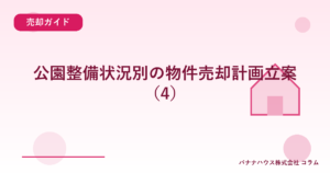 公園整備状況別の物件売却計画立案（4）