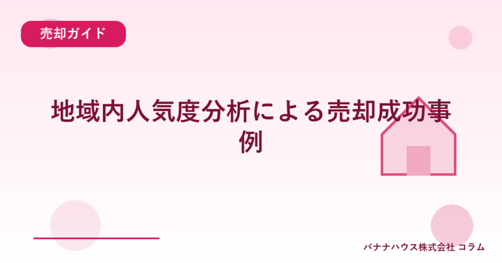 地域内人気度分析による売却成功事例
